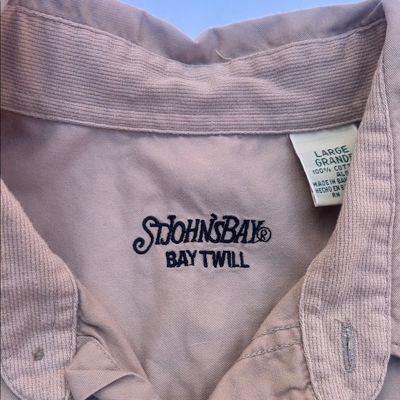 St. John's Bay Men's Tan Shirt - Picture 2 of 4